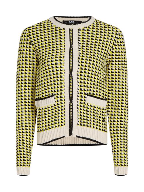 Karl Lagerfeld Cardigan  ecru / gul / sort