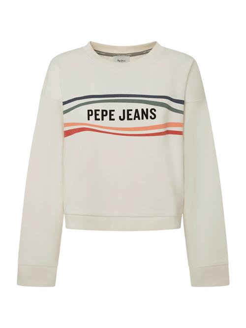 Pepe Jeans Sweatshirt 'Edeline'  oliven / orange / sort / hvid