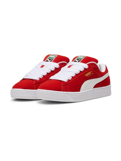 Se PUMA Sneaker low 'Suede XL'  rød / hvid ved About You