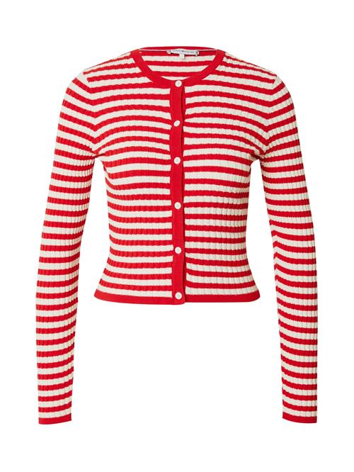 Se TOMMY HILFIGER Cardigan  rød / hvid ved About You