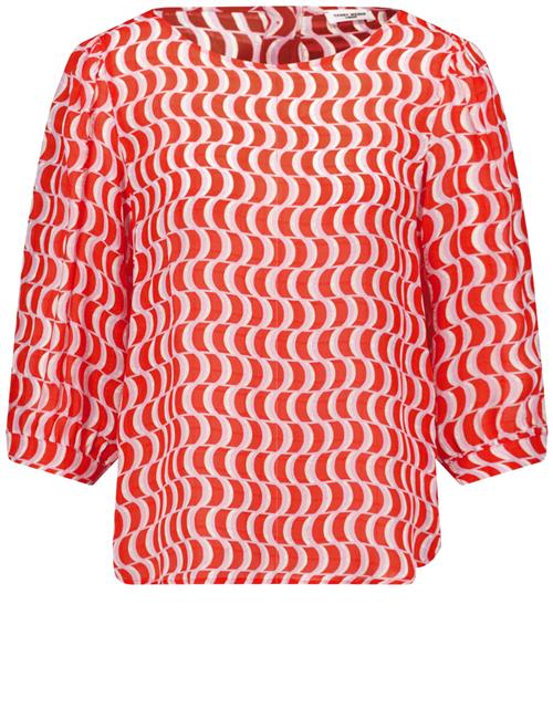 Se GERRY WEBER Bluse  orange / pink / hvid ved About You