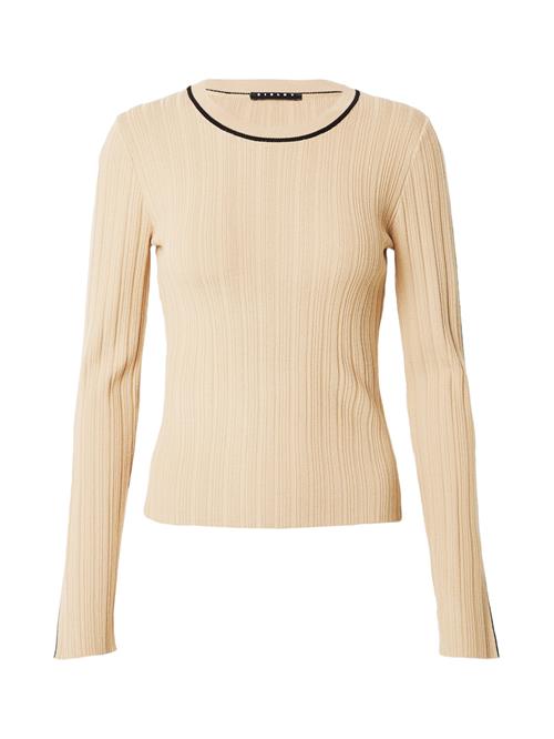 Se Sisley Pullover  camel / sort ved About You