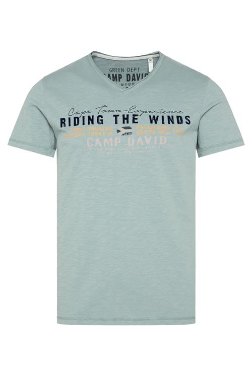 CAMP DAVID Bluser & t-shirts 'Paragliding Cape Town'  curry / grå / mint / sort