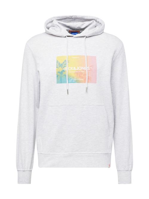 Se JACK & JONES Sweatshirt 'ARUBA SUNSET'  gul / grå-meleret / lyserød / hvid-meleret ved About You