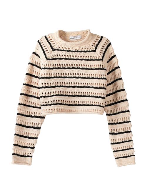 Se Bershka Pullover  beige / sort ved About You