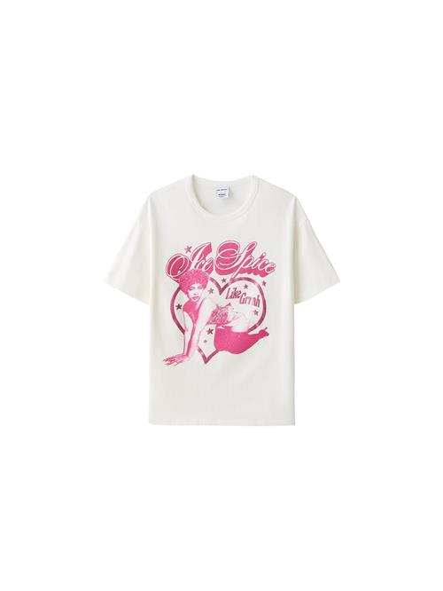 Se Bershka Shirts  pink / offwhite ved About You