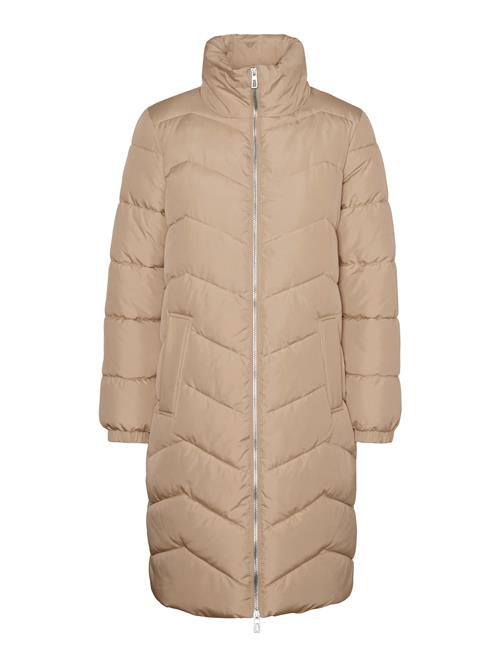 VERO MODA Vinterfrakke  mørkebeige