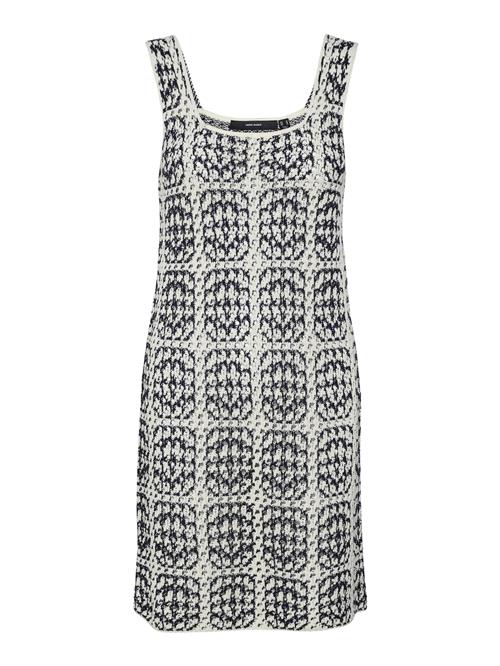 VERO MODA Kjole 'Mykonos'  natblå / offwhite