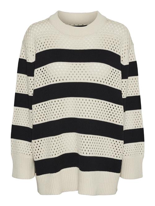 VERO MODA Pullover  grå / sort