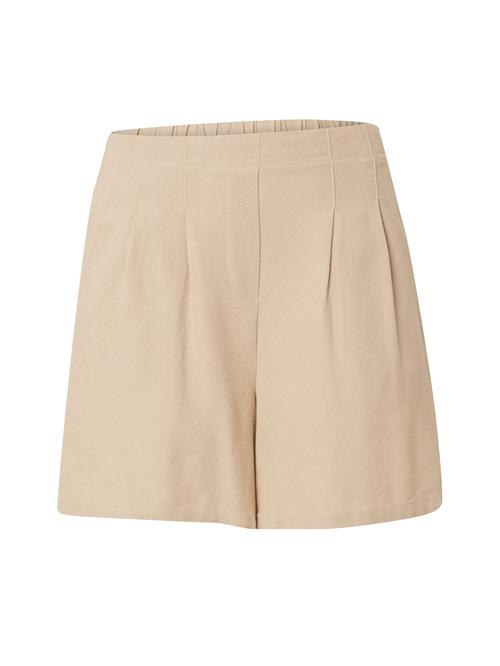 Se VERO MODA Bukser med lægfolder 'JESMILO'  beige ved About You