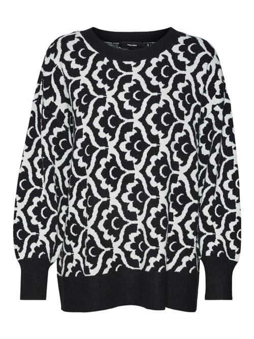 VERO MODA Pullover 'VMNANCY'  sort / offwhite