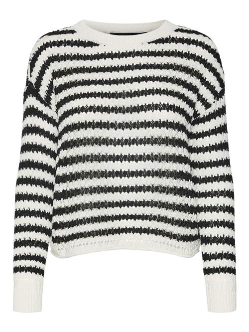 Se VERO MODA Pullover 'VMSPRING'  lysegrå / sort ved About You