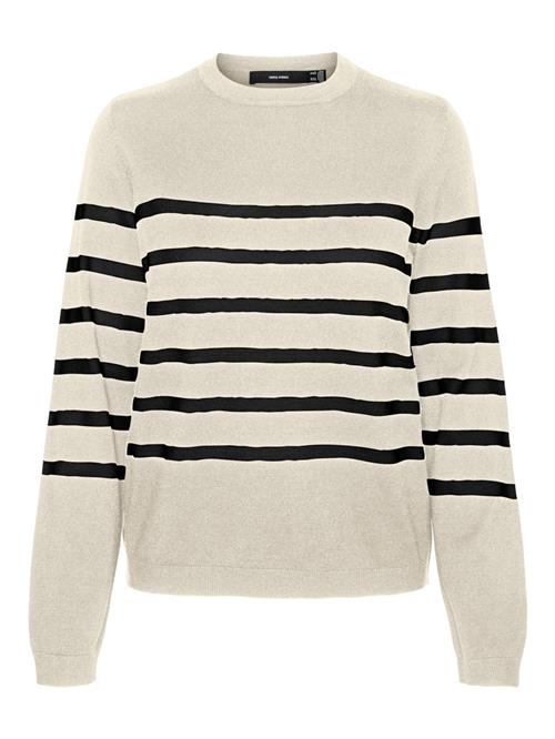 Se VERO MODA Pullover 'VMSaba'  lysebeige / sort ved About You