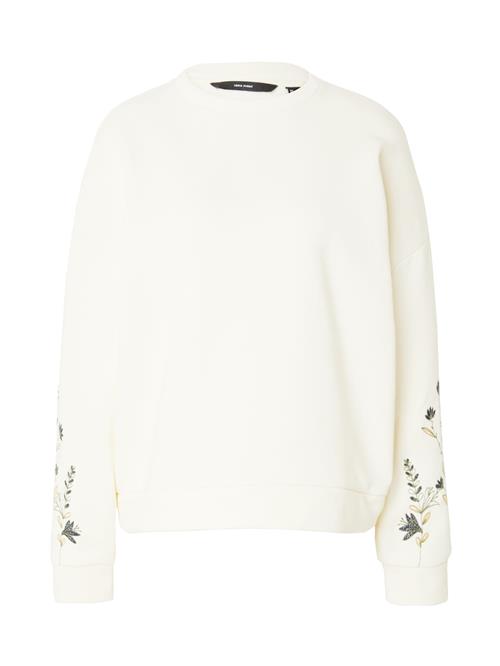 Se VERO MODA Sweatshirt 'IVY'  creme / gul / sort ved About You