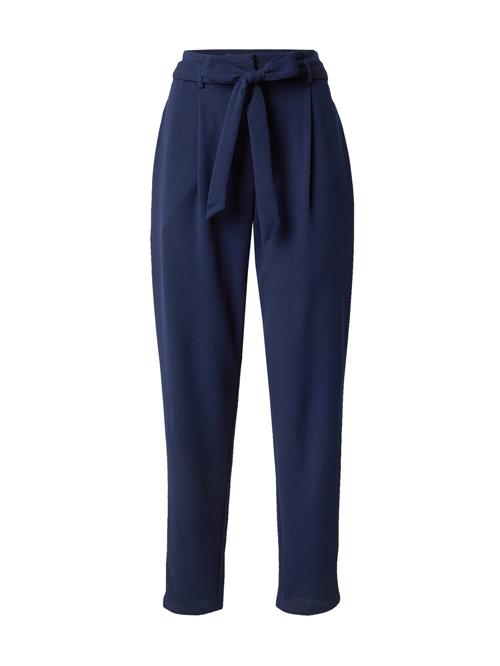 VILA Bukser med lægfolder 'VIClava'  navy