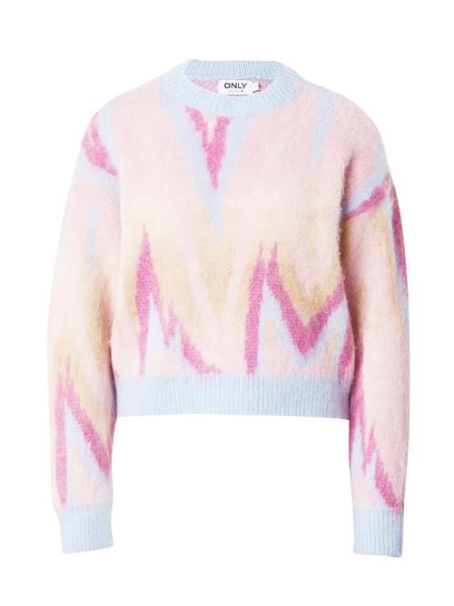 Se ONLY Pullover 'LOTTIE'  lyseblå / blandingsfarvet ved About You