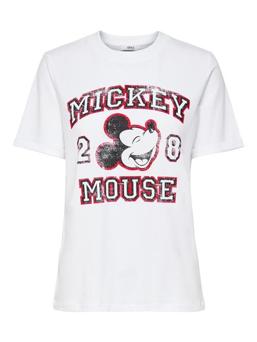 Se ONLY Shirts 'MICKEY'  mørkerød / sort / hvid ved About You