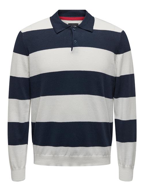 Only & Sons Pullover 'REX'  navy / uldhvid