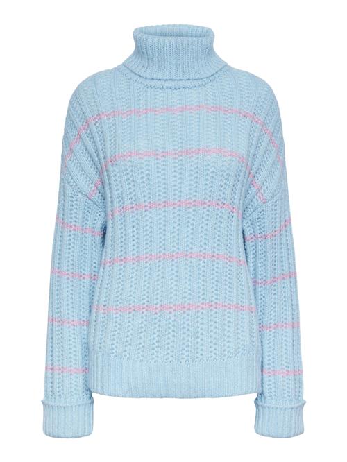 Se PIECES Pullover 'ALEXANDRA'  lyseblå / pink ved About You