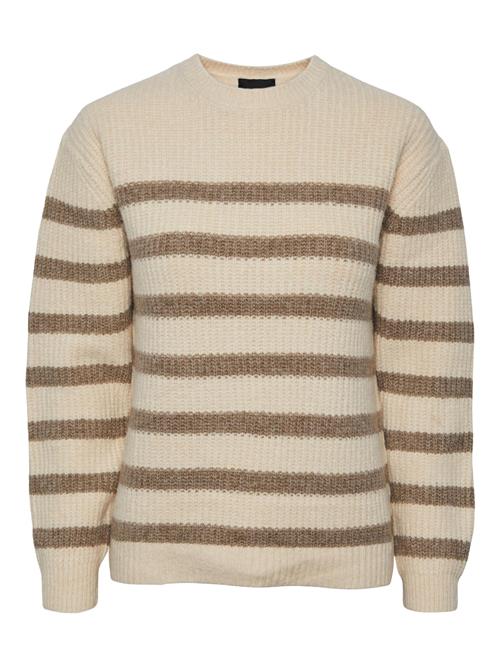 PIECES Pullover 'Klara'  beige / brun