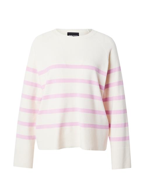 PIECES Pullover 'SIA'  lys pink / hvid