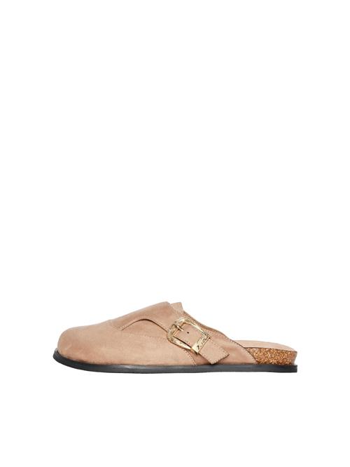 PIECES Pantoletter 'MIDA'  guld / taupe