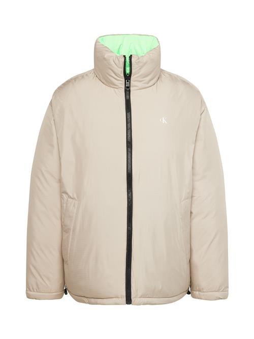 Calvin Klein Jeans Overgangsjakke  beige / lime / sort / hvid