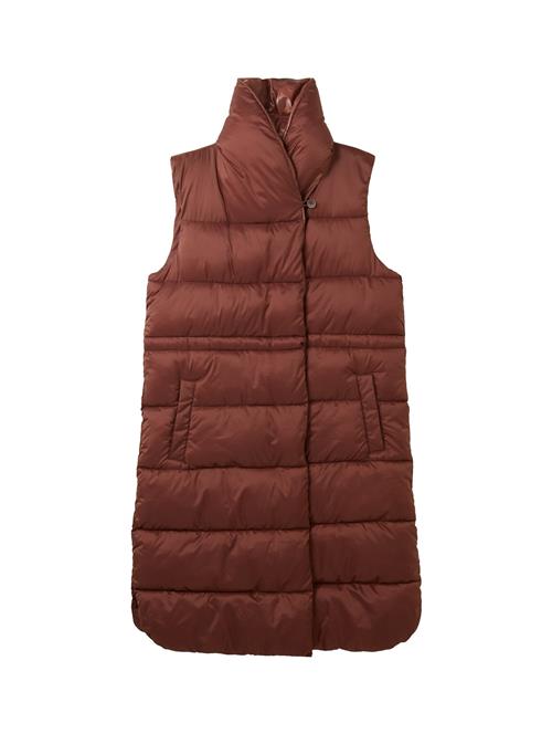 TOM TAILOR Vest  kastaniebrun