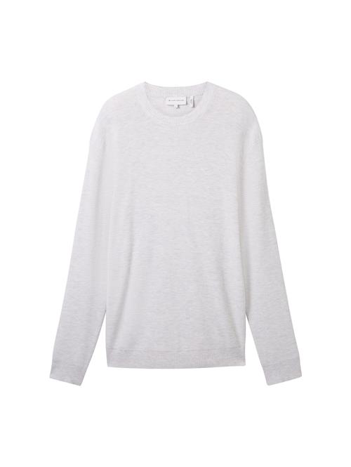 TOM TAILOR Pullover  hvid-meleret