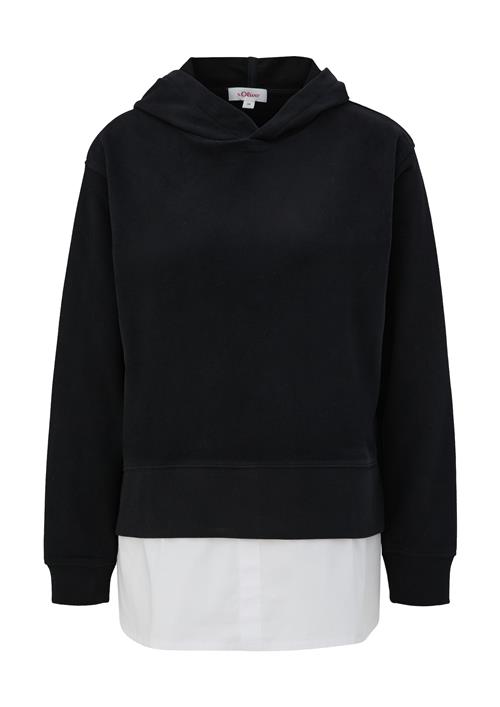 s.Oliver Sweatshirt  sort / hvid