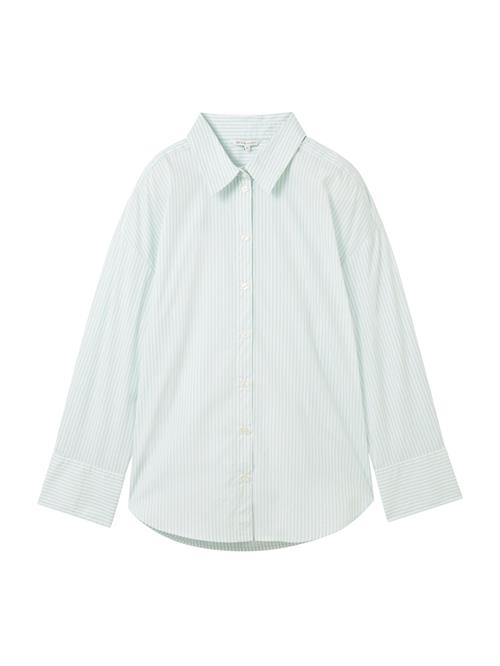 TOM TAILOR DENIM Bluse  mint / hvid