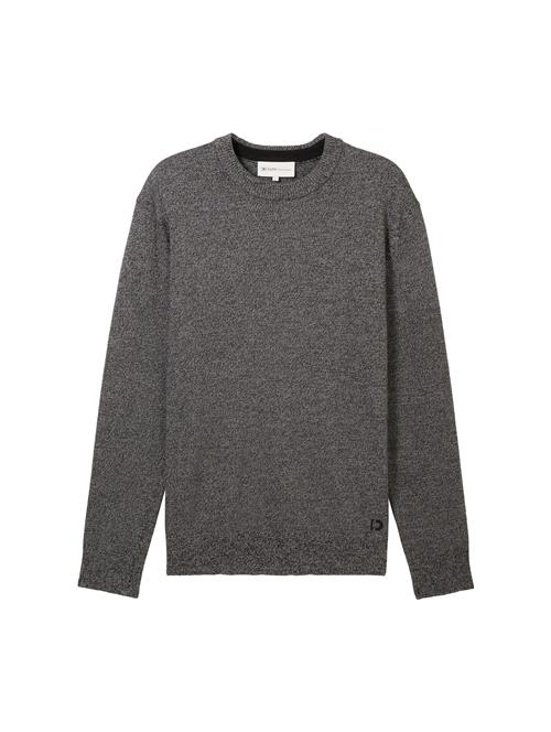 TOM TAILOR DENIM Pullover  antracit / sort