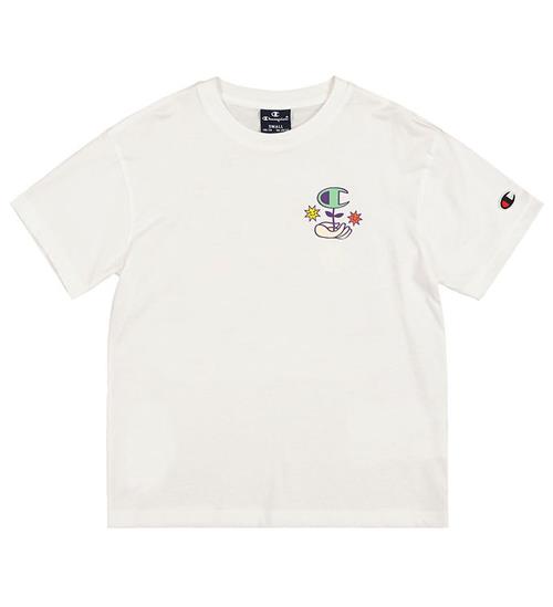 Se Champion T-shirt - Crewneck - White ved KidsWorld