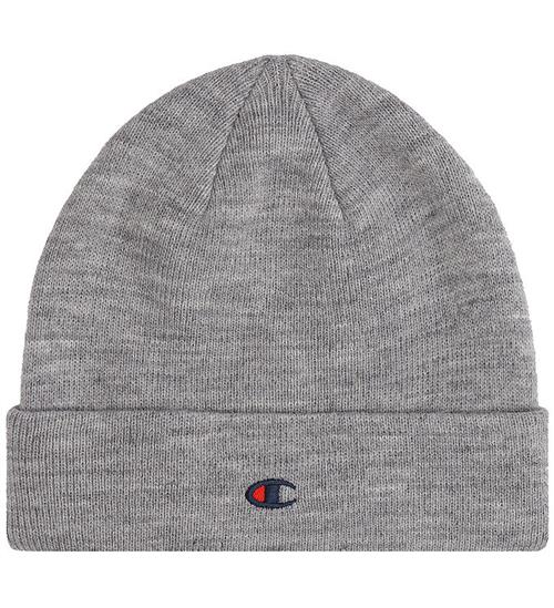 Se Champion Hue - Strik - Beanie - New Oxford Grey Melange ved KidsWorld