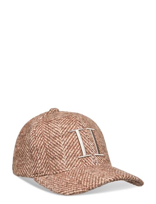 Les Deux Herringb Baseball Cap Les Deux Brown