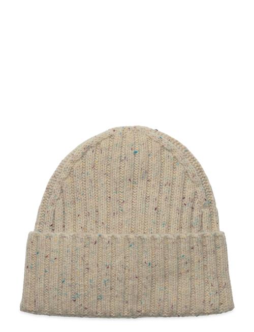 Se Les Deux Wells Fleck Rib Beanie Les Deux Beige ved Booztlet