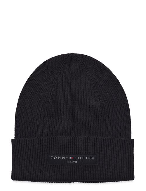 Th Foundation Cotton Beanie Tommy Hilfiger Black