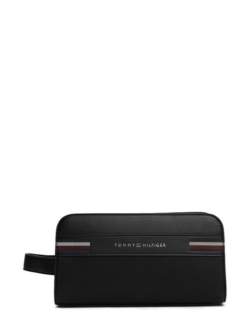 Th Corp Texture Med Washbag Tommy Hilfiger Black