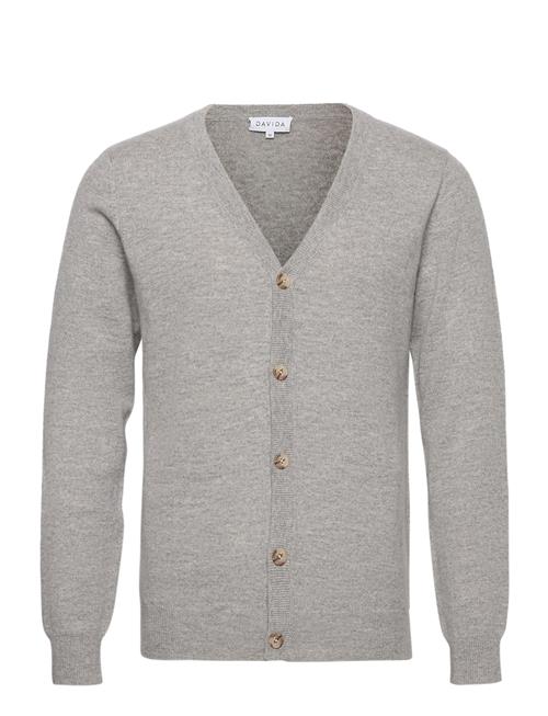 Davida Cashmere Man V Cardigan Davida Cashmere Grey