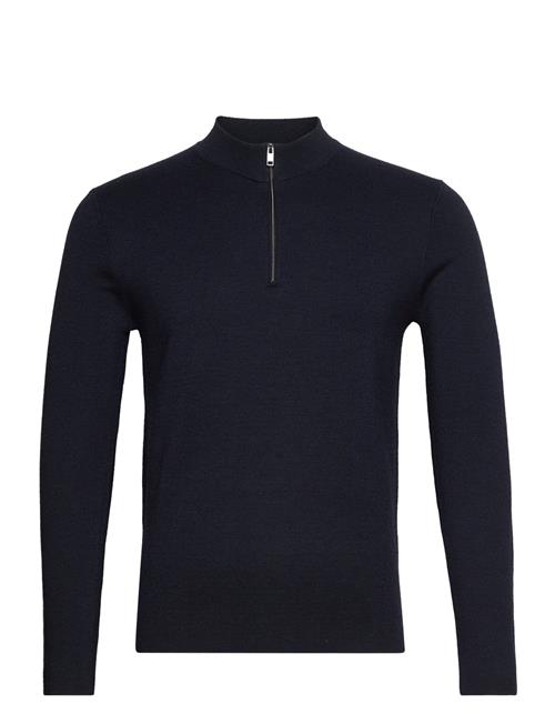 Davida Cashmere Man Half Zip Davida Cashmere Navy