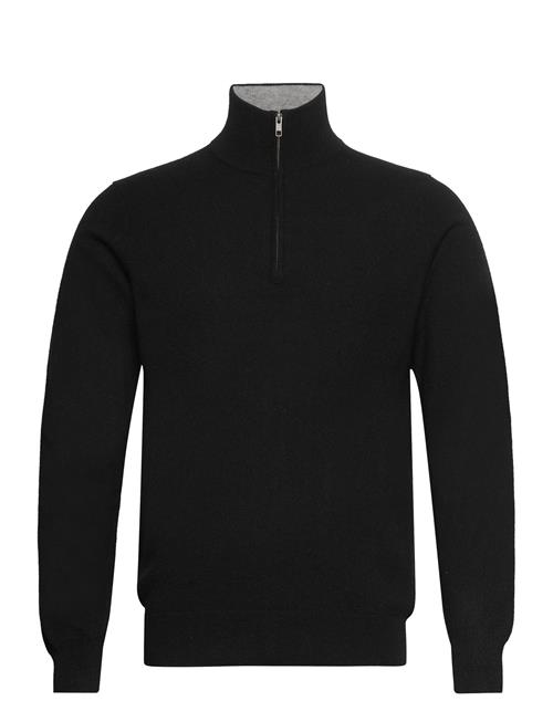 Davida Cashmere Man Half Zip Davida Cashmere Black