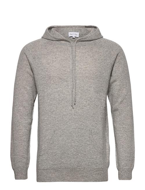 Se Davida Cashmere Man Front Pocket Hoodie Davida Cashmere Grey ved Booztlet