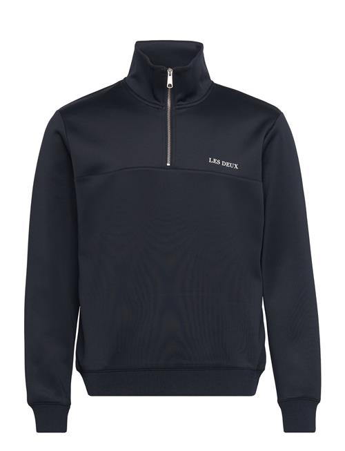 Se Les Deux Ballier Track Half-Zip Sweatshirt Les Deux Navy ved Booztlet