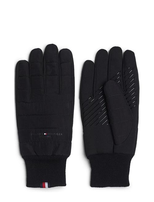 Se Tommy Hilfiger Th Established Mix Nylon Gloves Tommy Hilfiger Black ved Booztlet