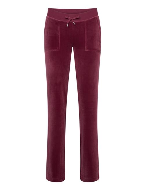 Del Ray Classic Velour Pant Pocket Design Regatta Juicy Couture Burgundy