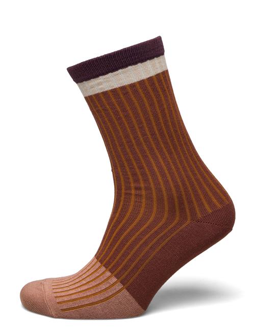 Paula Socks Mp Denmark Brown