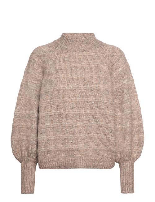 Se ONLY Onlcelina Ls High Pullover Knt Noos ONLY Beige ved Booztlet