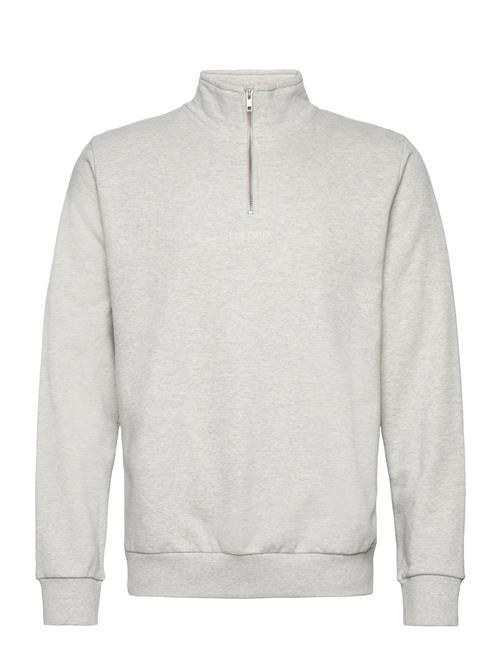 Se Les Deux Dexter Half-Zip Sweatshirt Les Deux Grey ved Booztlet