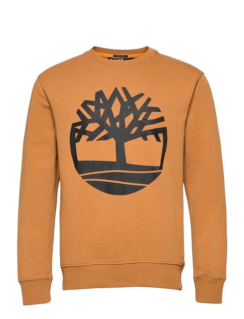 Kennebec River Tree Logo Crew Neck Sweatshirt Wheat Boot/Black Timberland Orange