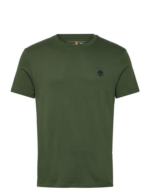 Dunstan River Short Sleeve Tee Black Forest Green Timberland Khaki